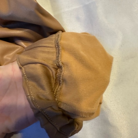 Abercrombie and Fitch Faux Leather Jogger Style Pants - SIZE SMALL - Picture 2 of 9